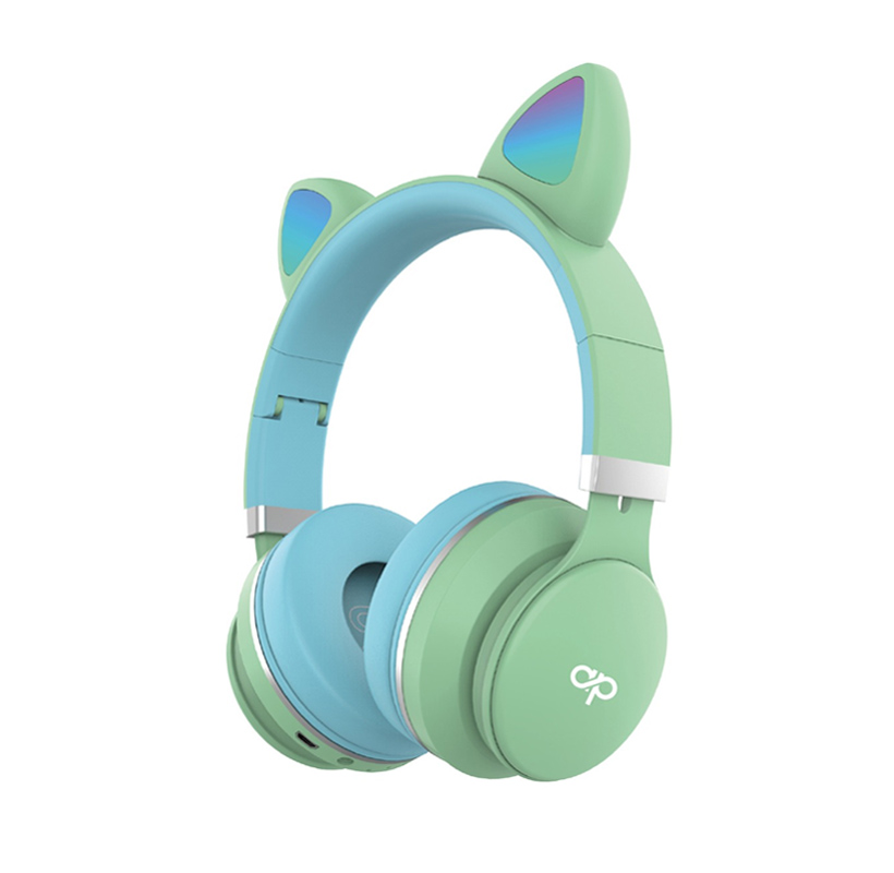 Audiopro: Audífonos Bluetooth y Cable – Cat Ears Headphones AP02049 Verde –  ORCAM